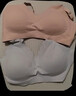 十月结晶哺乳文胸上开口无钢圈内衣孕妇喂奶胸罩 肤色+蓝色2件装 XL码 实拍图
