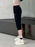 安踏七分裤女直筒夏季宽松黑色中裤速干户外休闲运动裤子男女同款 【休闲百搭-拉链口袋】基础黑 L /女生建议拍小一码 实拍图