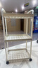 京东物流 落地小推车置物架家用玩具零食办公桌卫生间厨房储物架 白色三层 实拍图