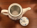 陶趣居 日本进口线唐草小蓝芽茶杯日式汤吞寿司杯陶瓷小杯泡茶杯子茶具 线唐草 茶壶 带滤网465ml1只 实拍图