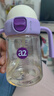 A 2PPSU奶瓶儿童一岁以上宝宝水杯学饮弹盖吸管杯喝奶杯咬吸水嘴 咬吸水嘴 350ml 12月+ 紫色 晒单实拍图