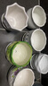 仟尚亿多肉花盆陶瓷个性简约室内植物创意粗陶花盆栽花盆透气大口径组合 SJH组合6个带托盘 热销榜第一 实拍图