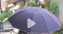 天堂伞 加大雨伞三折 晴雨两用商务伞经典格纹10骨大雨伞男女 藏青 实拍图