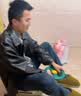GXG男装美式皮衣男女同款2024秋季新款夹克 黑色 170/M 实拍图