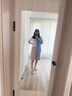 小匠材亚克力软镜子贴墙自粘穿衣镜全身镜宿舍家用试衣镜宿舍镜子60*150 实拍图