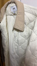 森马（Semir）羽绒服女中长款轻薄肌理宽松2025撞色灯芯绒翻领冬装109725113027 实拍图