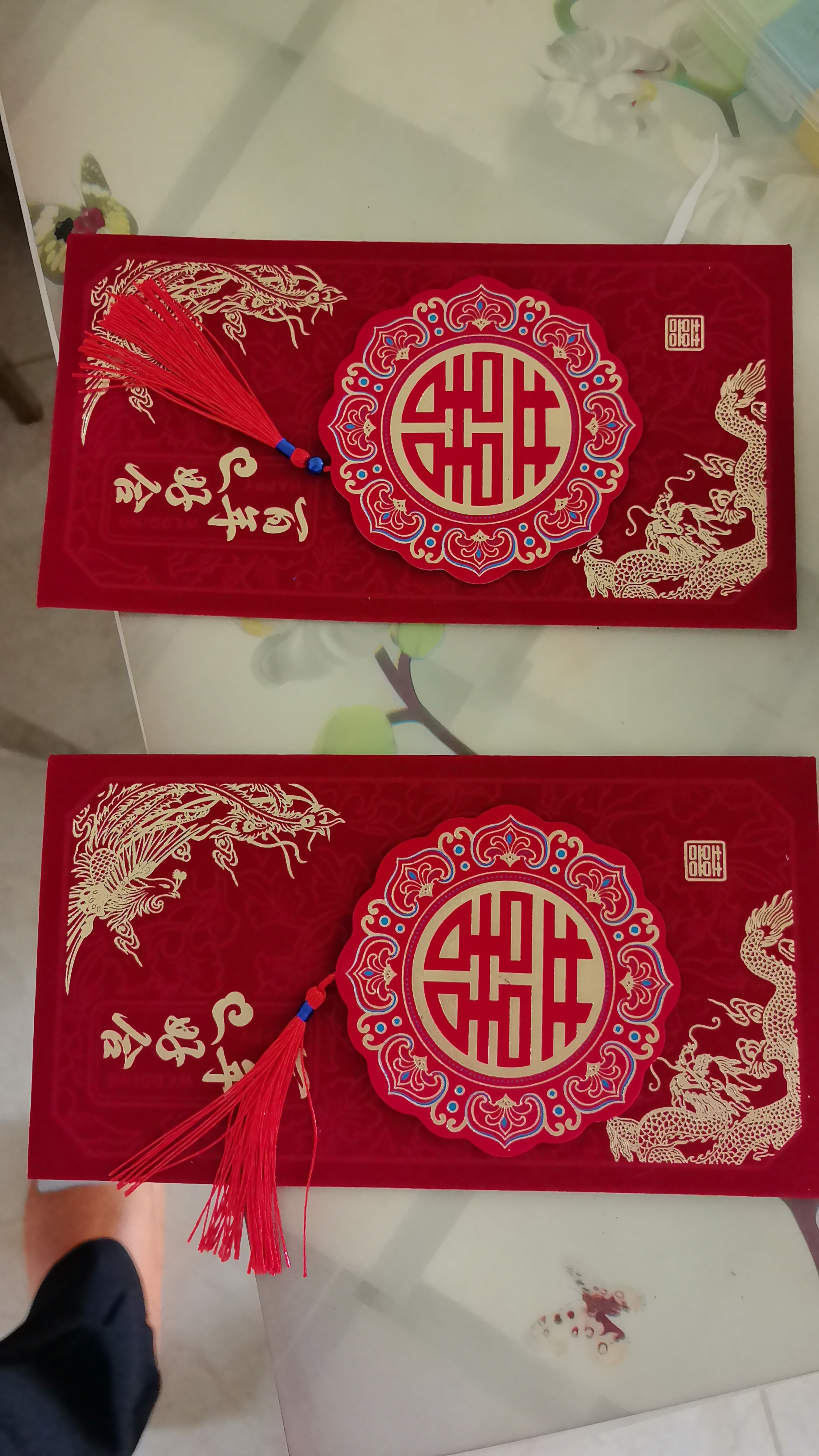 June bride结婚红包袋喜字植绒百年好合改口订婚敬茶利是封结婚礼物万元款*2 实拍图