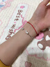 AGATHA/瑷嘉莎 爱心小狗银手链女 生日礼物送女友老婆高级感手镯 白色爱心+银色 实拍图