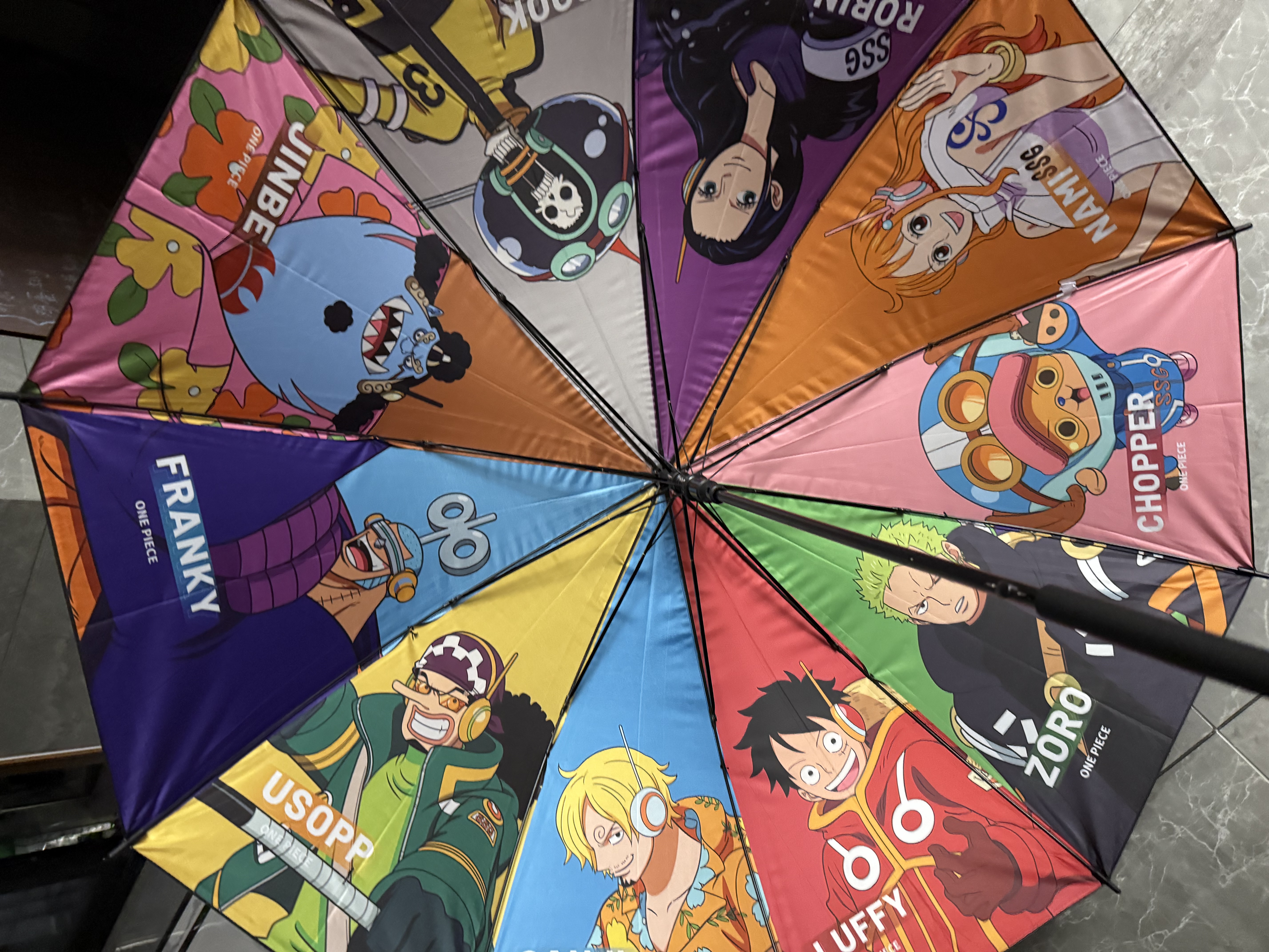名创优品（MINISO）One Piece航海王防晒长柄伞海贼王雨伞防晒晴雨两用伞 实拍图