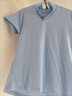 丝光棉100纯棉短袖T恤男士翻领纯色230g夏季新款百搭Polo衫上衣 浅蓝色 L 175/92A 实拍图