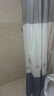京寻浴帘杆套装 免打孔晒衣杆伸缩杆加粗加厚防水窗帘杆 杆+帘套装 实拍图