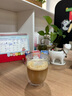 GLASSLOCK杯子双层咖啡玻璃杯耐热防烫透明拿铁牛奶家用水杯简约无柄350ml 实拍图