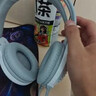 狼蛛（AULA）S605电脑头戴式耳机 游戏耳机耳麦 网吧电竞吃鸡笔记本重低音有线听声辩位 S605典雅白【USB+双3.5接口】 无规格 实拍图