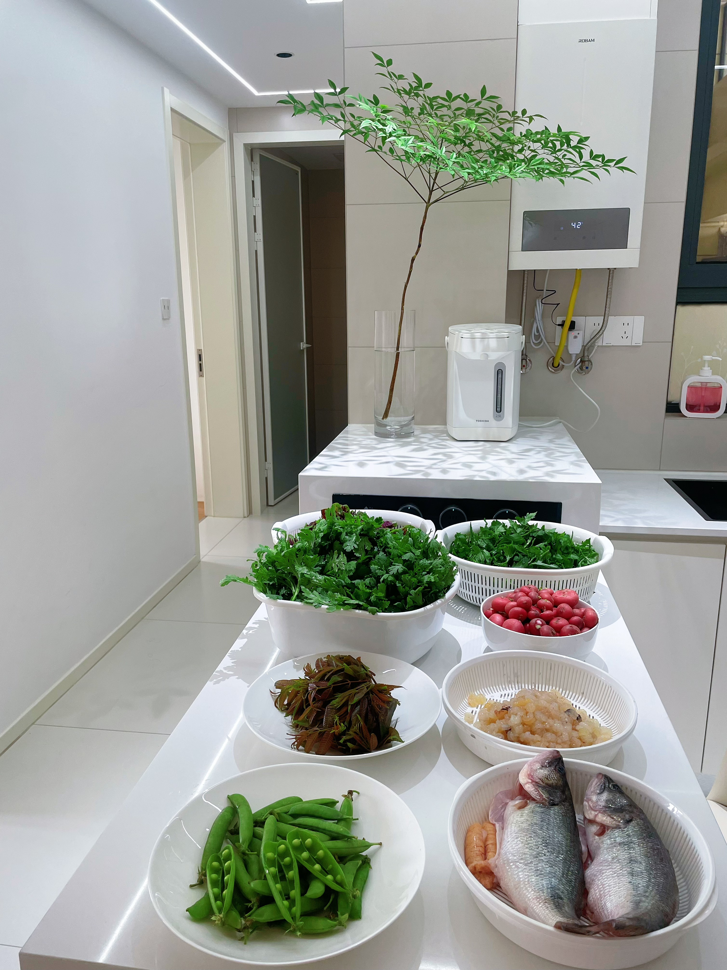 斯凯绨（Sky Top）鱼盘陶瓷大号椭圆菜盘碟子纯白浮雕骨瓷家用餐盘12英寸水晶系列 实拍图