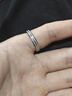 Colaivkloia情侣戒指男女对戒银一对磨砂款可调节婚戒情人节生日礼物送男女友 Tk310情侣一对价（码数备注） 开口可调节 实拍图