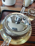 金灶（KAMJOVE） 玻璃泡茶壶耐高温304不锈钢过滤花茶壶飘逸杯煮茶壶简约式茶艺壶 A-08【800mL】搭配玻璃茶杯4个 实拍图