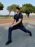 迪桑特（DESCENTE）TRAINING系列男士PT ZERO透气轻薄梭织运动长裤 NV-藏青色 L (175/84A) 实拍图