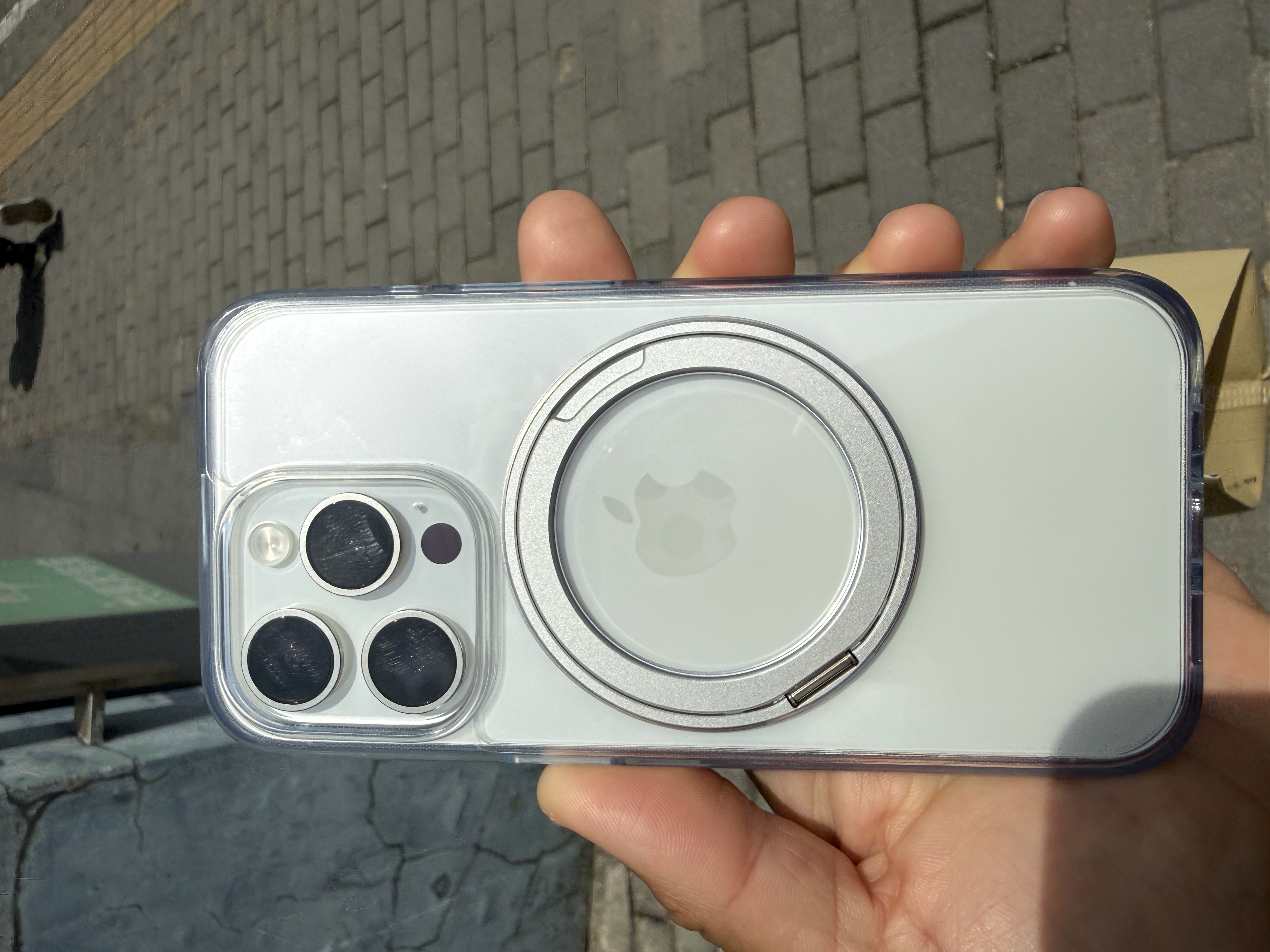 图拉斯支点壳O1S【经典爆款丨软边全包更护机】 适用iphone17promax手机壳苹果17pro防摔透明磁吸磨砂16 【极光透】晶透更百搭 iPhone 15 Pro 实拍图