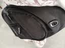 运动跑步包男休闲斜挎包手机包防泼水健身包女单肩包 黑色 实拍图