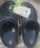 卡骆驰（CROCS）贝雅卡骆班洞洞鞋轻便耐磨一脚蹬休闲鞋女鞋时尚沙滩鞋|205089 黑色/白色-066 37 /38(230mm) 实拍图