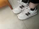 NEW BALANCE NB574官方休闲鞋女鞋复古舒适夏季透气网面礼物轻便百搭运动鞋 米白色 WL574RCF 37 (脚长23.5cm)尺码详询客服 实拍图