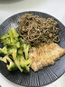 onlycook 日式陶瓷盘子 餐盘西餐盘牛排盘水果盘 复古可微波 10寸黑色 实拍图