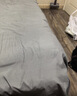 雅鹿·自由自在 床单单件被单单人学生宿舍磨毛床罩115*210cm浅灰 实拍图