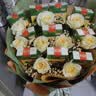 花束包装半成品免包手工创意高考花壳有钱花材料包鲜花零食满天星 大号花筒抹茶香槟色 送30根竹签+彩灯+胶带+贺卡 实拍图