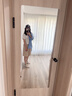 小匠材亚克力软镜子贴墙自粘穿衣镜全身镜宿舍家用试衣镜宿舍镜子60*150 实拍图