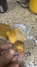 焙小爱黑芝麻丸包装纸芝麻丸金色锡纸巧克力铝箔纸糖果黑糖块 橘皮纹10*10cm100张 实拍图