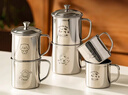 onlycook不锈钢杯水杯子 婴幼儿童宝宝杯牛奶杯早餐杯316L  带盖熊猫250ml 实拍图