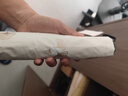天堂伞 防紫外线晴雨伞三折 雨伞黑胶防晒太阳伞遮阳晴雨伞 甘酪白 实拍图