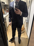 THOM WILLS商务正装皮鞋男牛皮手工三接头真皮英伦牛津鞋七夕礼物新郎婚鞋 黑色小牛皮+皮底款B035-H1 （脚宽建议拍大一码） 44 /9码 实拍图