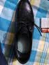 红蜻蜓春夏商务休闲系带牛皮鞋男手抓皱纹正装德比婚鞋WTA35345黑色41 实拍图