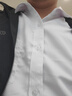 EAEOVNI长袖衬衫男士白色衬衣男大码胖子正装修身抗皱职业工装面试工作服 纯白色【快速到货】 39 【110-125斤】 实拍图