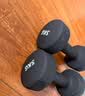 Keep哑铃男女健身家用彩色浸塑环保手铃亚铃肌肉训练墨灰色5kg*2 实拍图