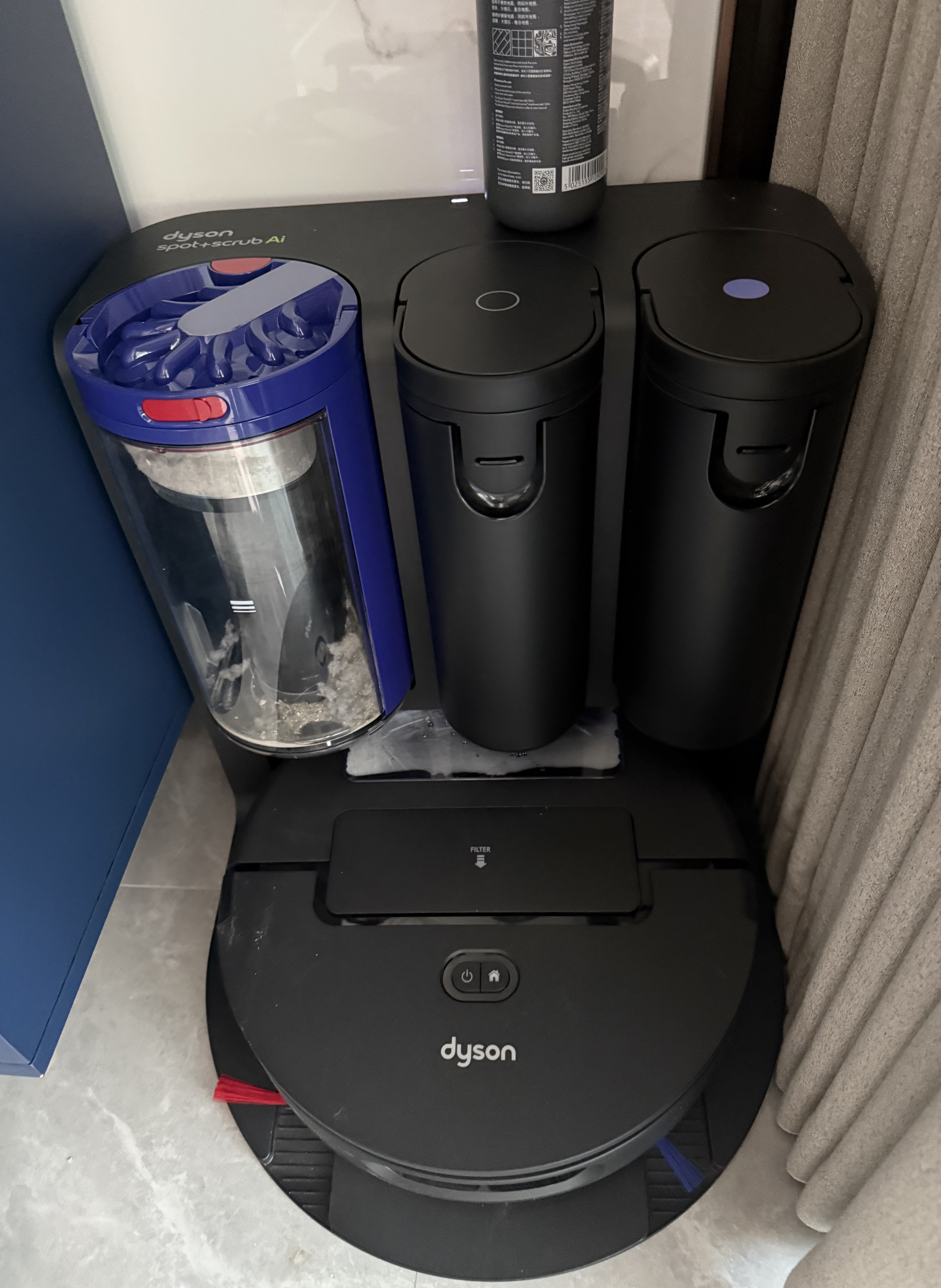 戴森（DYSON）Dyson Spot+Scrub真Ai清洁机器人 智能吸尘机器人扫地机器人 扫拖一体全自动清洗 水箱版 智能吸尘机器人 实拍图