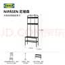 宜家（IKEA）NIPASEN尼坡森长凳换鞋柜可坐门口家用收纳鞋柜 黑色衣架和带鞋柜凳子 实拍图
