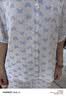 ubras26年新款流光心动开襟套装夏季薄款睡衣女士高端睡衣家居家服男 短袖长裤【带杯】-白底蓝蝴蝶 S 实拍图