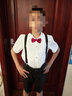 衣诺坊六一儿童礼服演出服背带裤套装幼儿园表演服小学生大合唱演出服装 黑色男:衬衫+短裤+背带+领结袜子 170 （建议体重：96-110斤） 实拍图