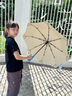 美度全自动三折雨伞学生儿童晴雨伞环扣柄可挂书包圆角防戳M3075蓝色 实拍图