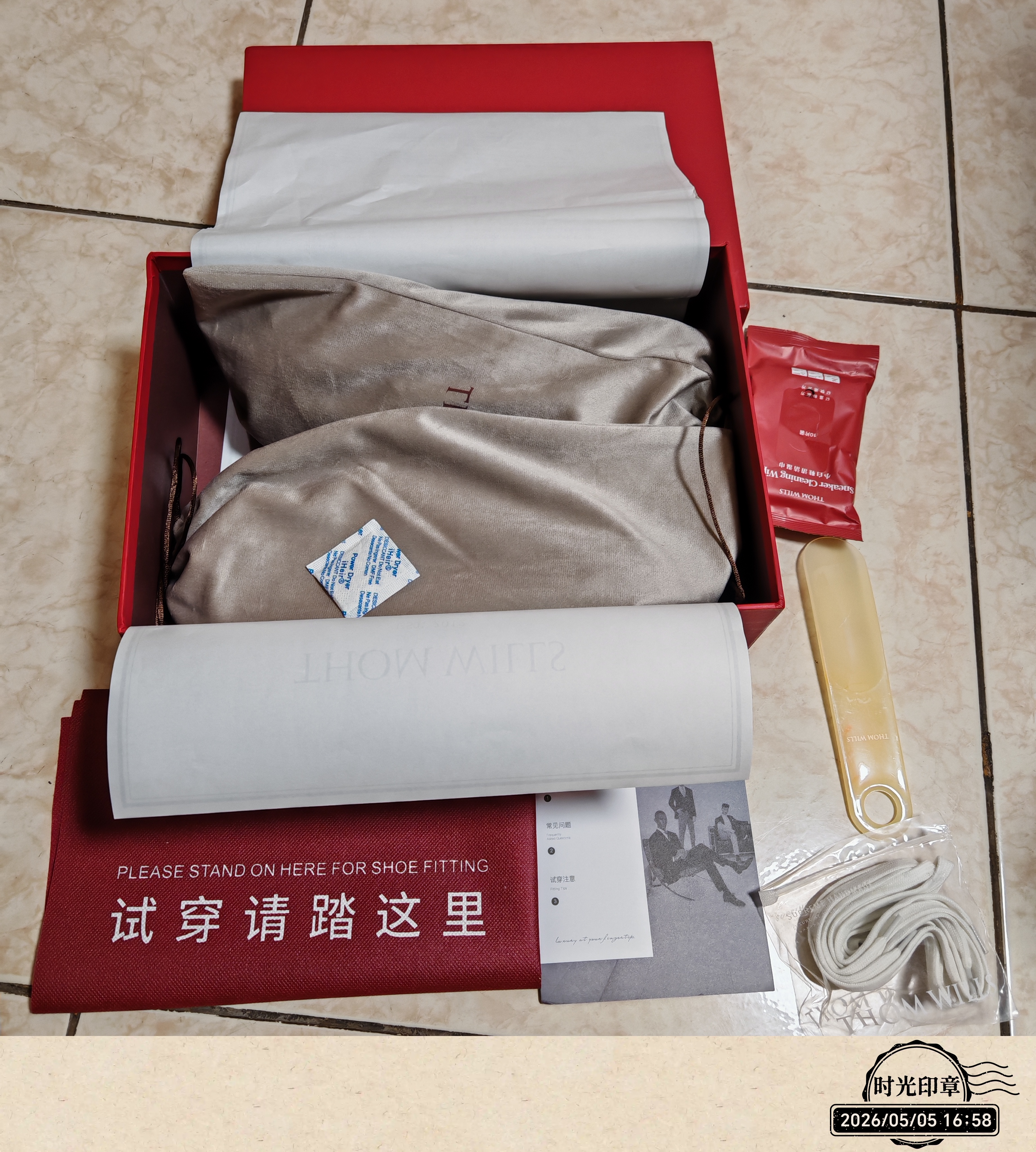 THOM WILLS真皮小白鞋男士春季休闲板鞋商务透气百搭正装鞋真皮牛皮七夕礼物 白色G014-1 （需比运动鞋选小一码购买） 43 /8.5码 实拍图