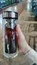 万象（WANXIANG）双层玻璃杯V49RL商务办公钛银色礼盒装带滤网泡茶杯情侣便携水杯 实拍图