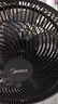 美的（Midea）【超级单品】七叶轻音立式电风扇家用柔风落地扇台式桌面小型风扇大风量节能摇头宿舍电扇 SAF30AB 实拍图