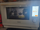东芝（TOSHIBA）白珍珠水波炉高奢款家用微波炉烤箱微蒸烤炸炖一体机蒸烤箱28L触控彩屏ER-YD95CNW 实拍图