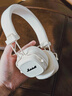 马歇尔（Marshall）MAJOR V耳机 头戴式无线蓝牙重低音长续航可折叠5代耳麦 礼物 major5 白色 实拍图