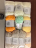 艾秀精梳牛奶手工编织diy5股奶棉线婴儿童宝宝手编绒钩编中粗棉纱毛线 04浅黄 实拍图