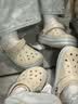 卡骆驰（CROCS）贝雅卡骆班洞洞鞋轻便耐磨一脚蹬休闲鞋女鞋时尚沙滩鞋|205089 冬日白/彩色-1LI 39 (240mm) 实拍图
