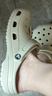 卡骆驰（CROCS）檀健次同款经典洞洞鞋轻便百搭女沙滩鞋包头拖鞋男鞋|10001 骨白色-2Y2(含智必星) 39 (240mm) 实拍图
