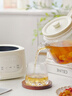±0日本正负零全玻璃养生壶【新款】煮茶器恒温0胶水花茶壶泡奶家用1L大容量办公室煮茶炉保温烧水壶 富士白 1L 【0塑料0胶水】 实拍图